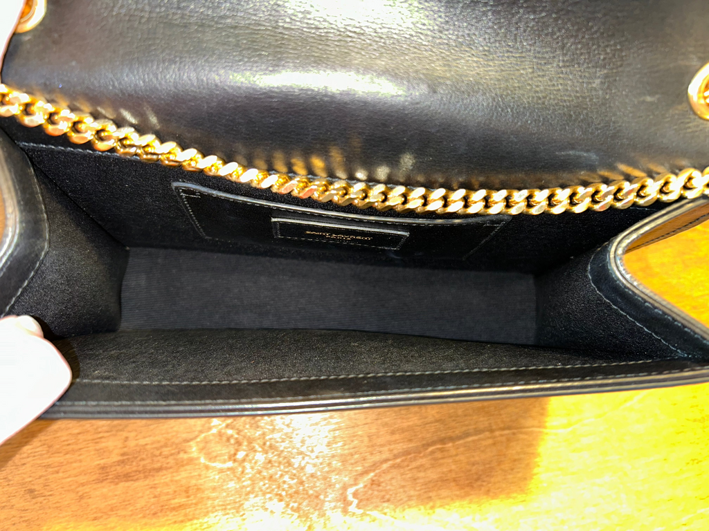 Authentic Saint Laurent YSL Kate Bag in Embellished Cloud and Star Patchwork Leather