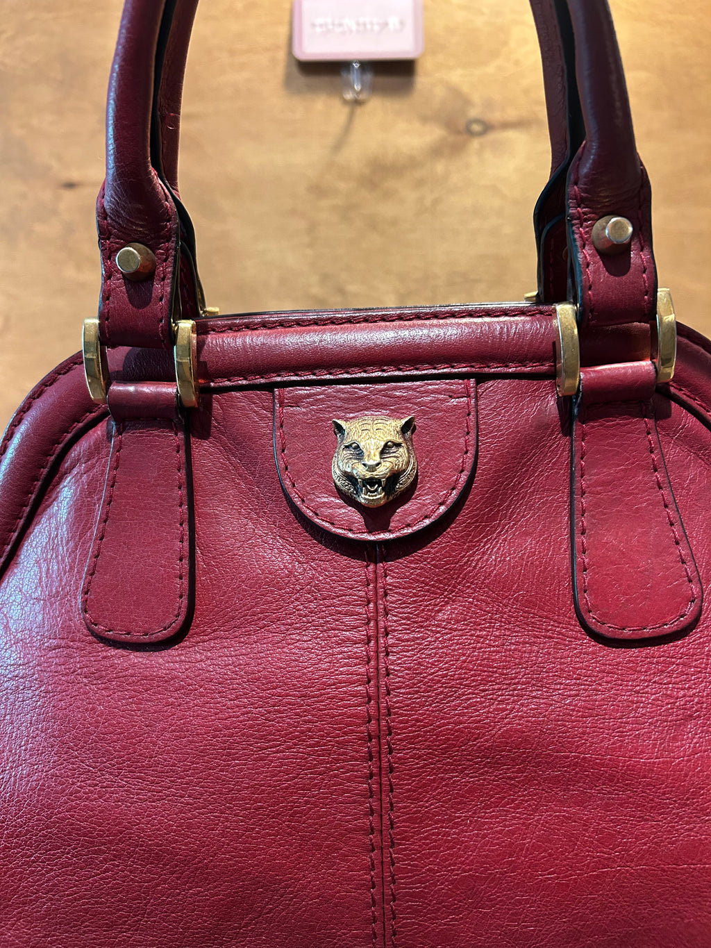Authentic Gucci Re(Belle) Medium - Red Grain Calfskin Leather
