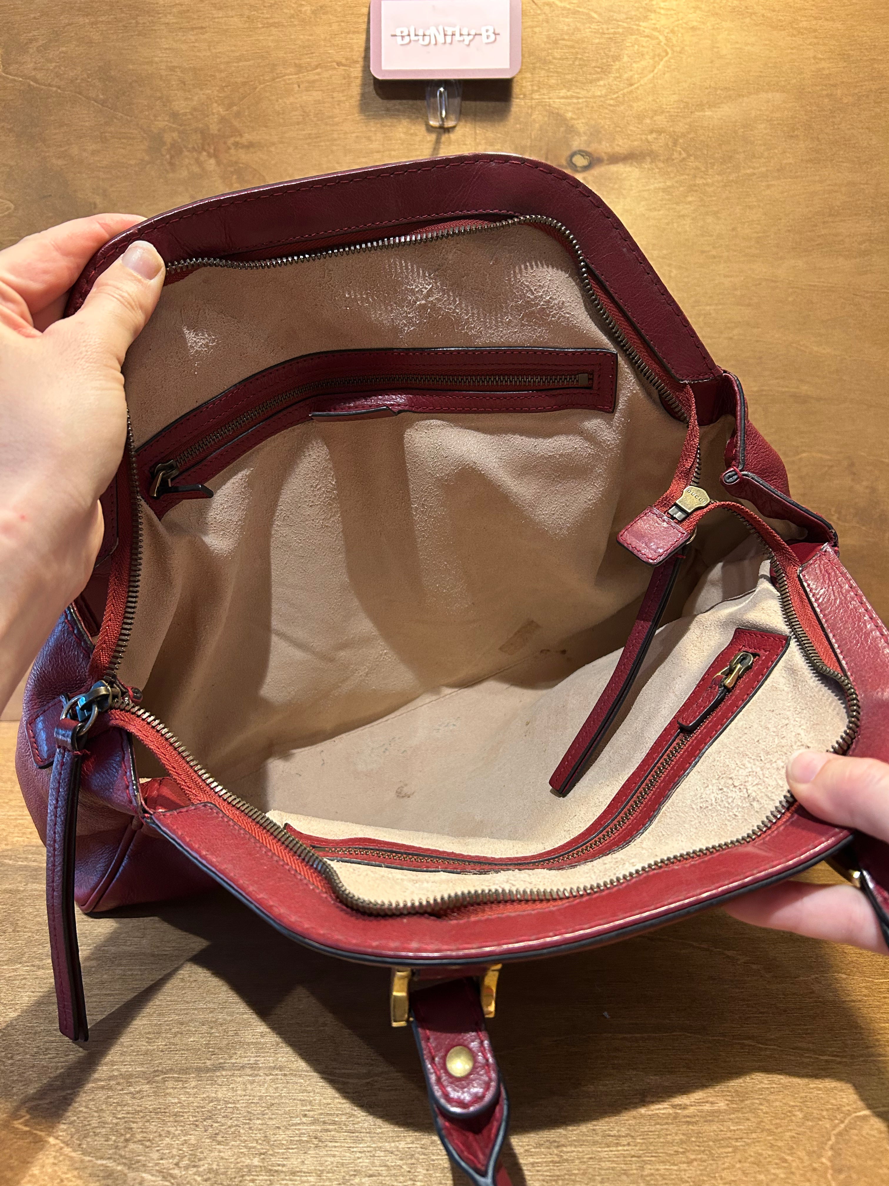 Authentic Gucci Re(Belle) Medium - Red Grain Calfskin Leather